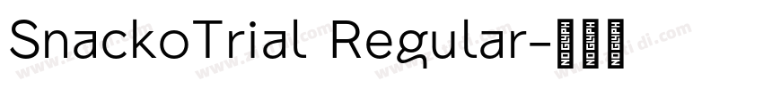 SnackoTrial Regular字体转换